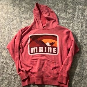 Maine cozy moose sweatshirt size L kids 14/16